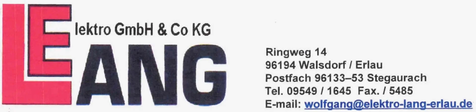 Logo der Firma Elektro Lang GmbH & Co KG